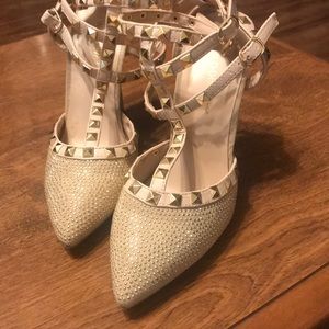 Pointy Studded heels